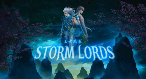 storm lords slot game title card