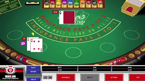 Vegas Strip Blackjack game