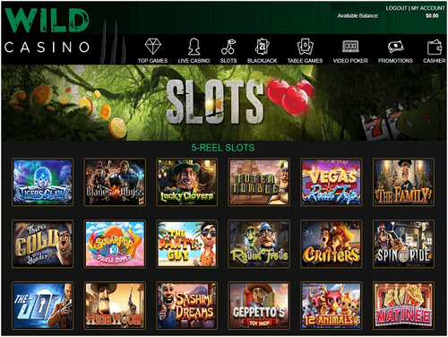 Wild Casino Games Lobby